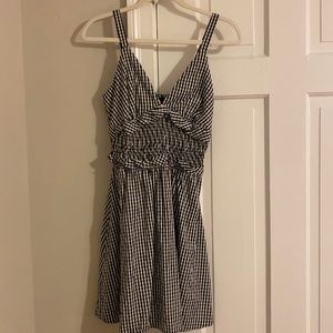 Speechless Black Gingham Dress